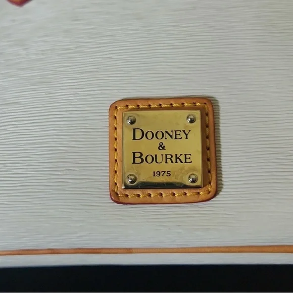 Dooney & Bourke White and Tan Crossbody Bag - Picture 2 of 9